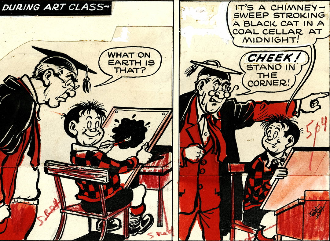 17. Roger the Dodger, Original artwork from 1961. Artwork by Frank McDiarmid. Courtesy of Beano..jpg