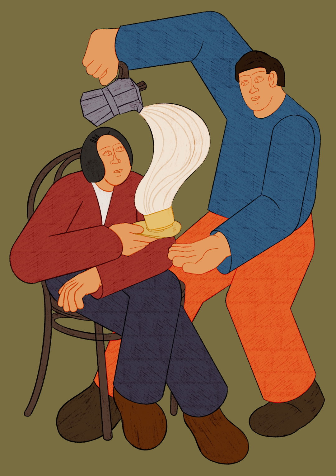 Poan Pan’s characterful illustrations capture the quirks of bodily posture and movement