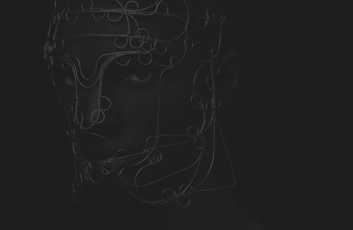 Dramatic dark masks from Mathias Sterner are beautiful and intriguing