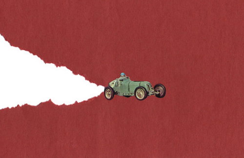 The awesome collage illustration of Antony Zinonos is a fine, fun thing