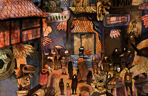 Enter the dusky, cloaked worlds of illustrator Guy-Pascal Vallez – aka GAX