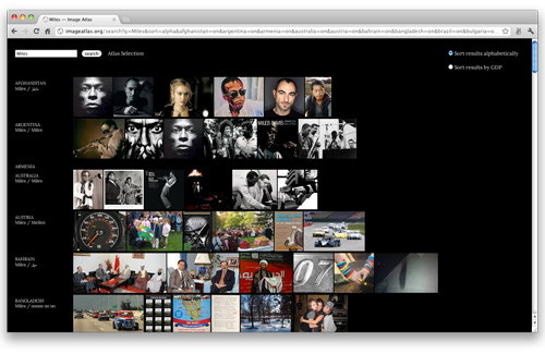 A very great meeting of minds as Taryn Simon and Aaron Schwartz create Image Atlas