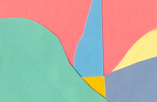 Elena Johnston's colourful collages are simple and tremendous