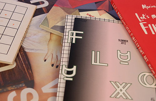 Things takes centre stage once again with zines, magazines graphics and finger printing