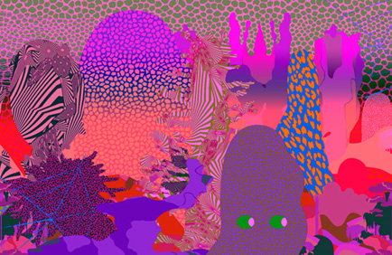 Enjoy a dip into the colourful, beautiful world of Kustaa Saksi's illustration 