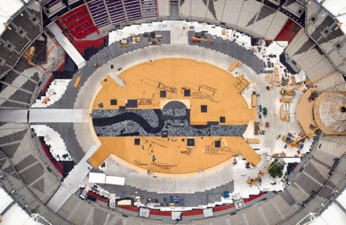  Giles Price's stunning photographs of the Olympics mid-construction are must-see