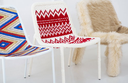 Fluffy, sexy and preppy: Jung Eunyoung gives chairs a fashion makeover 