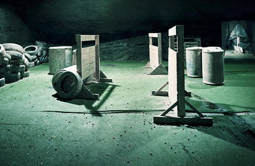 Maria Moore captures the traces left by adrenaline-packed paintball battles 