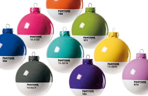 These aren't just any old baubles, these are Pantone Christmas baubles...