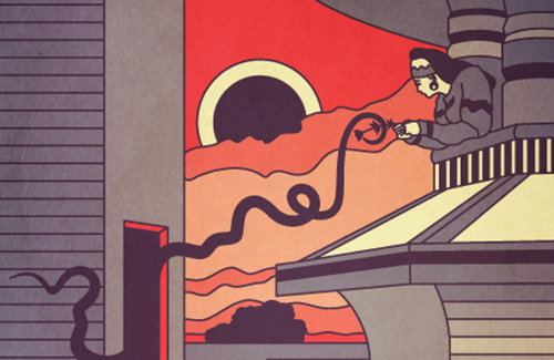Eye-catching illustrations dominate promotional posters for Beat Up!