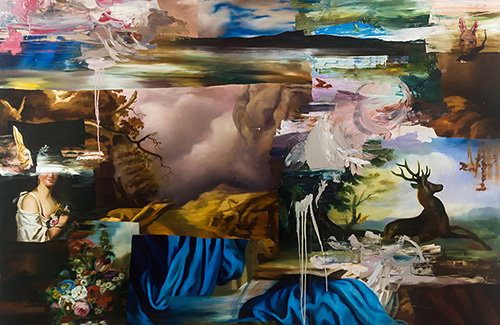 Painter Simon Casson takes the collage back a few centuries