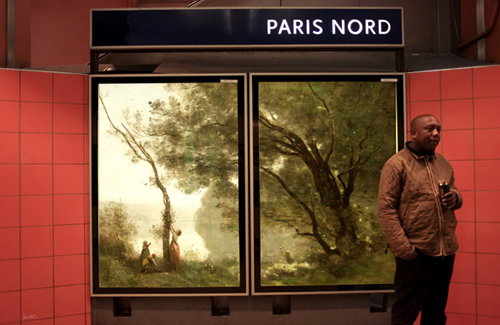 Art: Etienne Lavie transforms Paris' billboards into classical masterpieces
