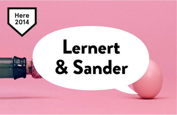 Here 2014: Award-winning artist duo Lernert & Sander will join us at Here London! 