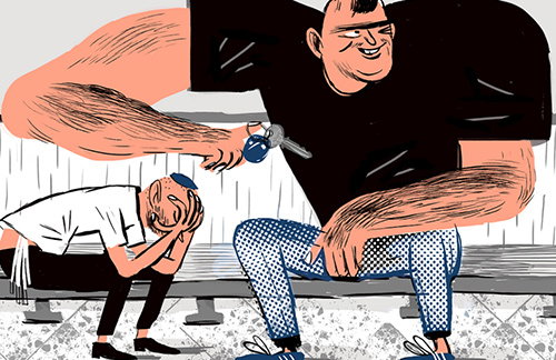 Devilish editorial illustration for Israeli publications by Noam Weiner