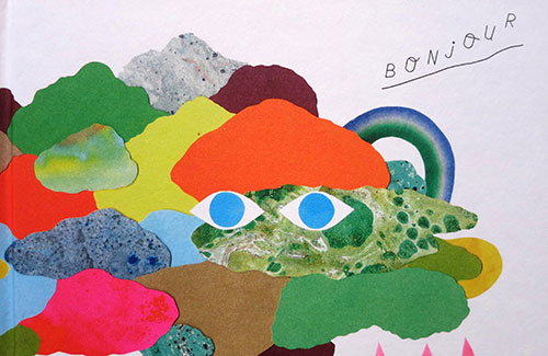 A French children's book of dreamy cosmic collages