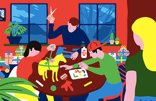 Toni Halonen's energetic scene for our latest London Graphic Centre billboard