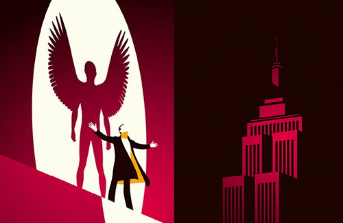 Malika Favre's terrific film noir-inspired posters for the BAFTAs