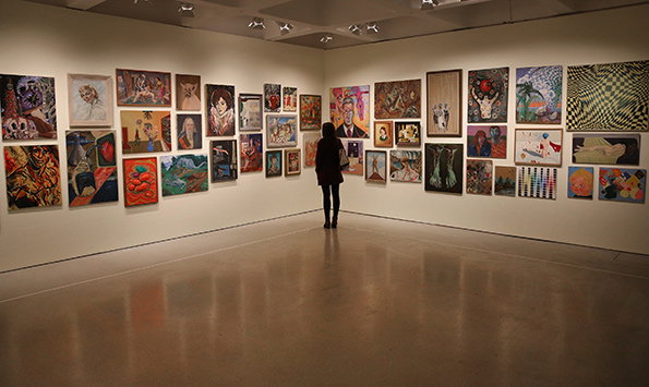6-int-Jim-Shaw's-thrift-store-paintings-collection.-Magnificent-Obsessions_The-Artist-as-Collector_-Barbican-Art-Gallery.-©Peter-MacDiarmid_-Getty-Image.jpg