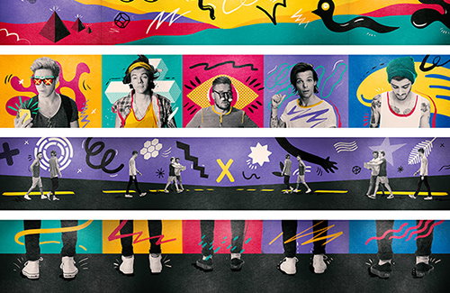 One Direction's latest tour art directed by Studio Moross, and it looks FANTASTIC