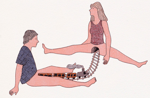 Naughty book of saucy NSFW drawing by illustrator Marion Fayolle