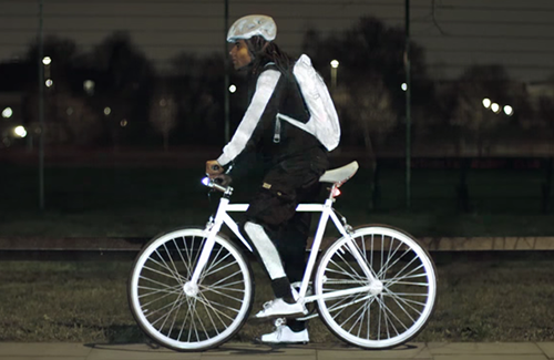 Volvo's new luminous paint for cyclists is utterly astounding!