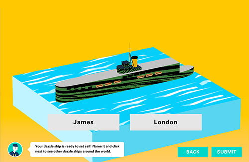 Build your own dazzle ship online with Studio Hato