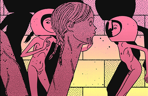 Sexy and somewhat freaky drawings by Bernharda Xilko