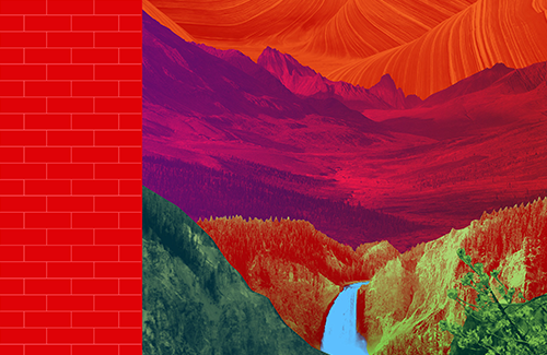 Screen-printed and collaged posters and album artwork by Narcsville