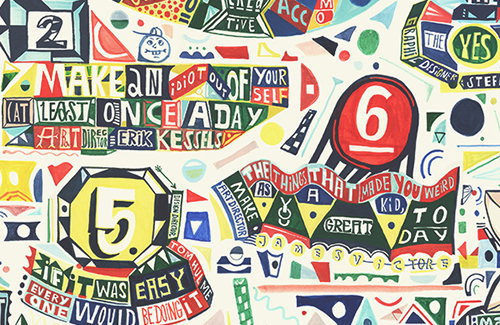 Wisdom for future grads in 44flavours' London Graphic Centre Billboard