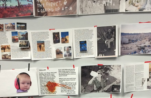 Designing A Day In The Desert: Richard Turley works on a special edition of 'SUP Magazine