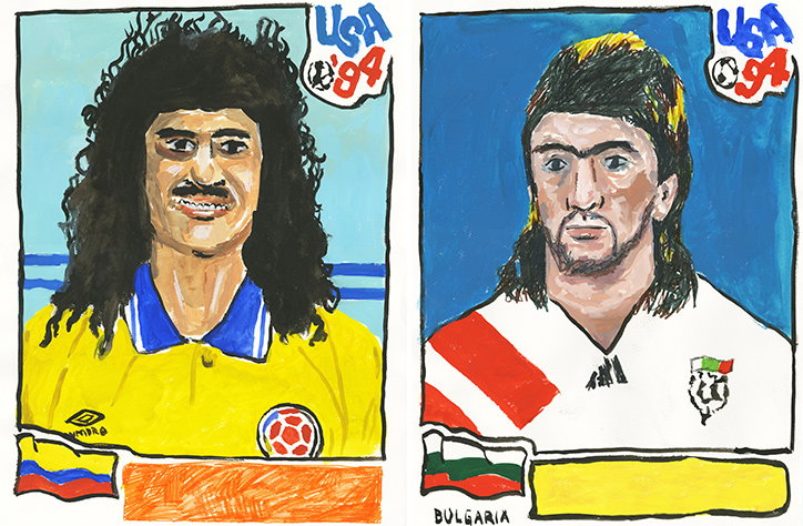 Adrian Mangel's one-of-a-kind portraits of the world's most famous footballers