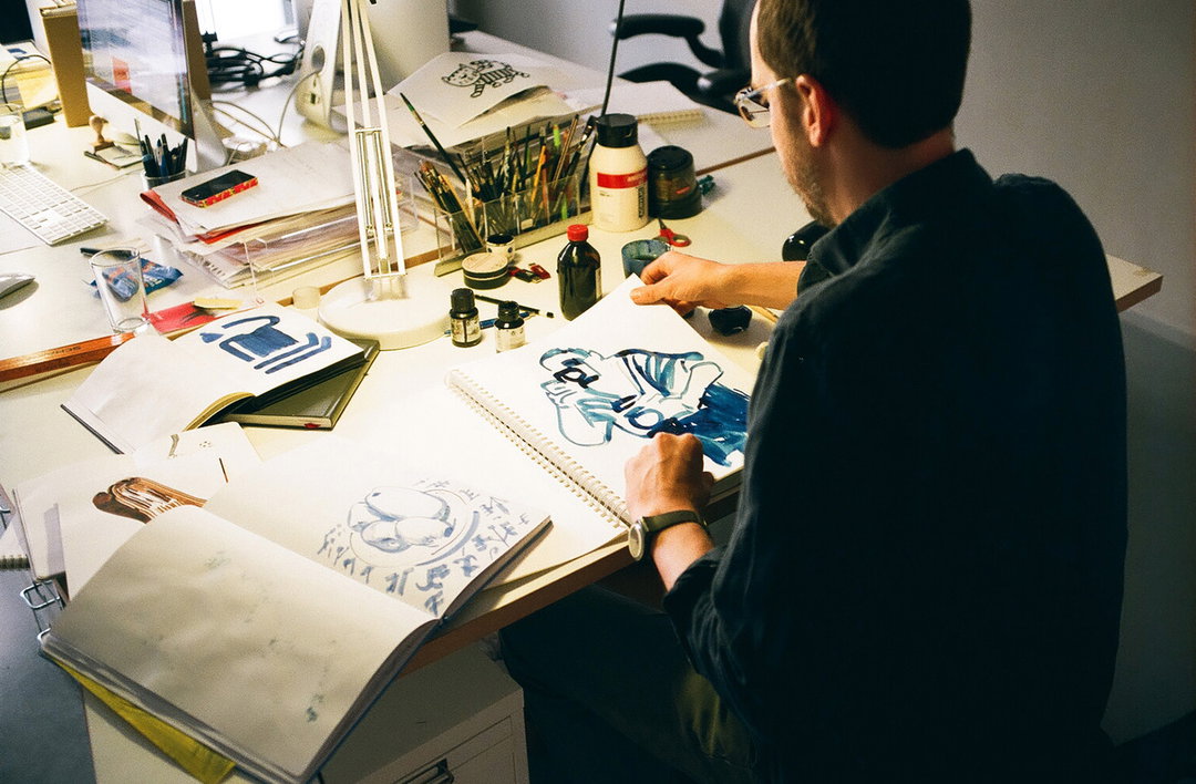 A visit to Christoph Niemann's studio, where he's "making imperfections fun"