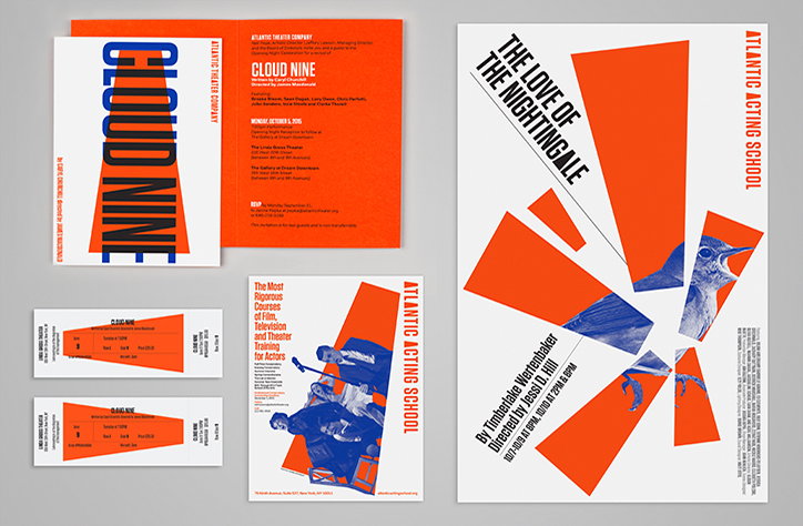 Paula Scher designs bold new identity for New York’s Atlantic Theater Company