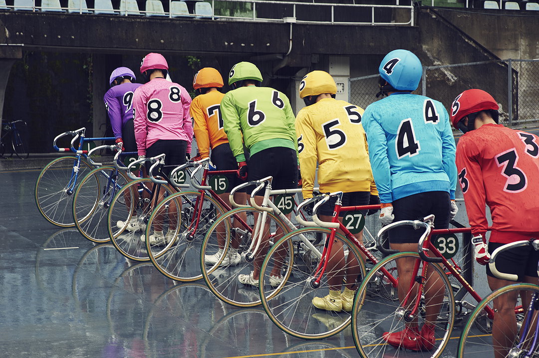 Jasper Clarke photographs the cyclists in training at Japan’s Keirin racing academy
