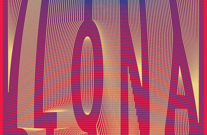 An illustration of the word “Kilona” created from thin, undulating yellow lines. The text is set against a gradient background that shifts from deep purple at the top to bright pink at the bottom.