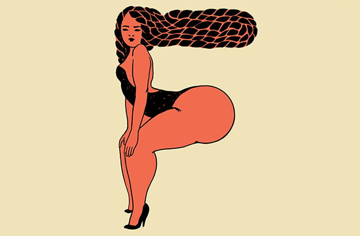Jade Schulz’s sultry drop cap series using fierce babes
