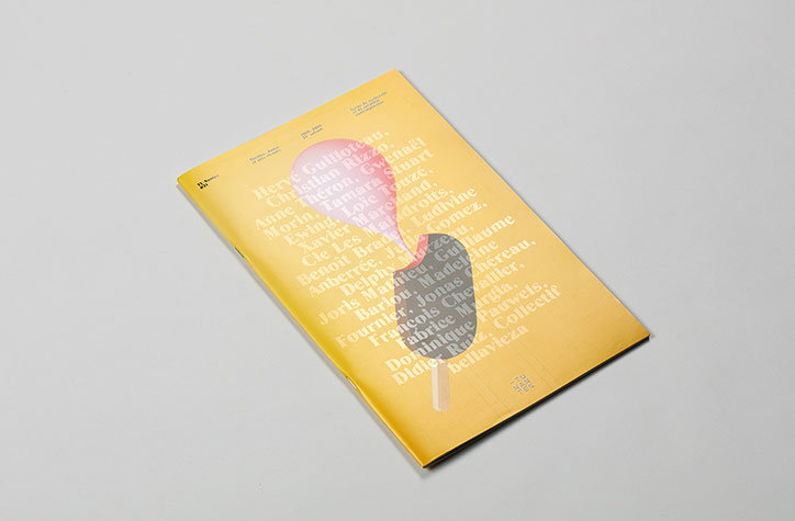 Mixed typography in seasonal theatre programmes designed by Paris-based studio Akatre 