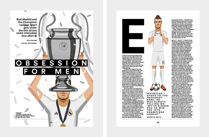 Weekly free mag Sport redesigned by in-house team