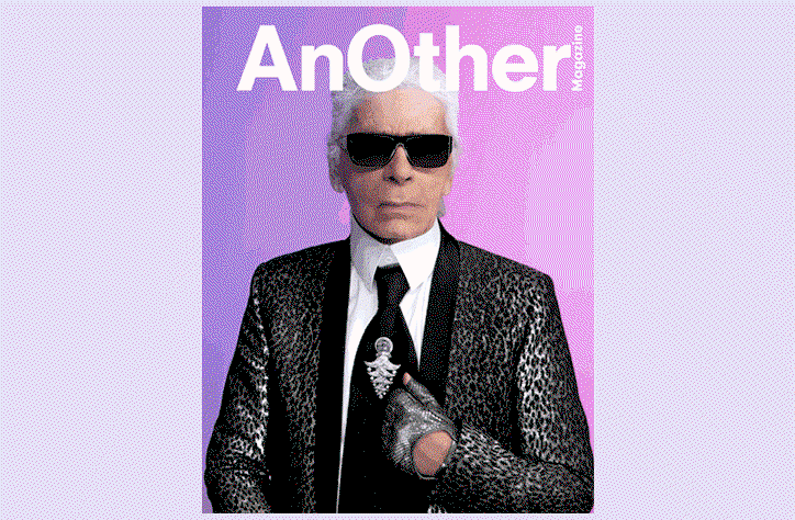 AnOther Mag releases hologram cover featuring Karl Lagerfeld for its 15th anniversary
