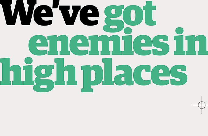 Guardian’s “unapologetic” print campaign by BBH proclaims the newspaper’s independence