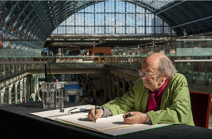 Quentin Blake creates new BFG piece for St Pancras International’s summer series of events