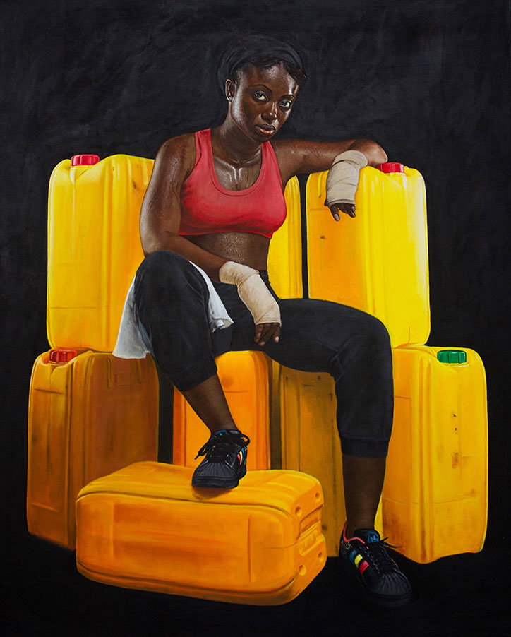 Jeremiah-Quarshie_-'Franklina'.-2016_-Yellow-is-the-colour-of-Water_-2016_-Acrylic-on-canvas_-152cm-x-121cm_-courtesy-the-artist-and-Gallery-1957_-Accra.jpg
