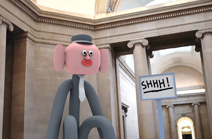 Take the Jack Sachs animated tour of the Tate Britain, and meet his odd CG characters along the way