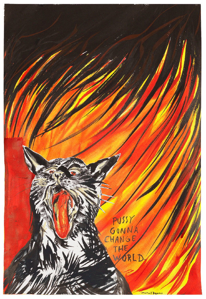 raymond-pettibon-marcel-dzama-illegitimate-president-2.jpg