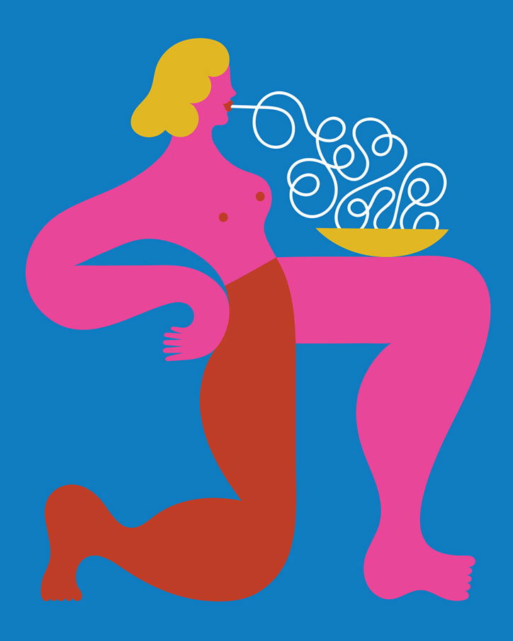Olimpia-Zagnoli_-How-to-eat-spaghetti-like-a-lady_-2017_itsnicethat.jpg