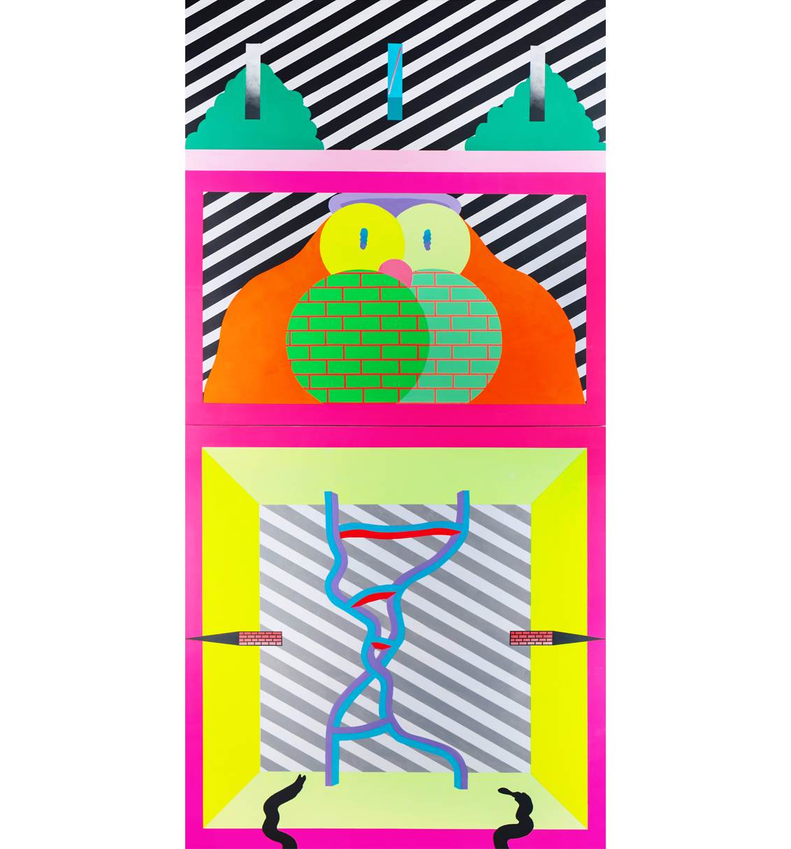 Jump into the world of Ben Jones' post-internet, psychedelic paintings