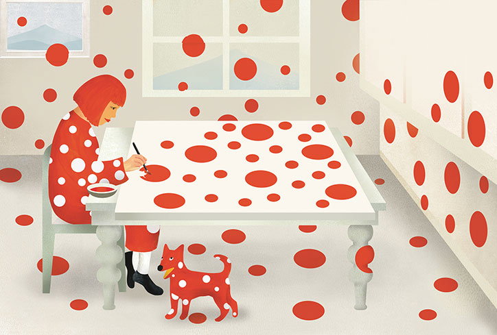 Ellen-Weinstein-Moma-Yayoi-Kusama-From-here-to-infinity-obliteration-room.jpg