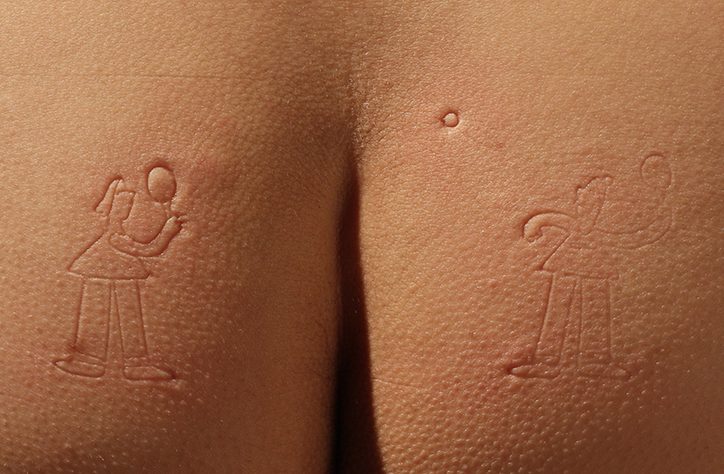 DBLG and Animade’s cheeky stop-motion animation uses human skin and 3D stamps