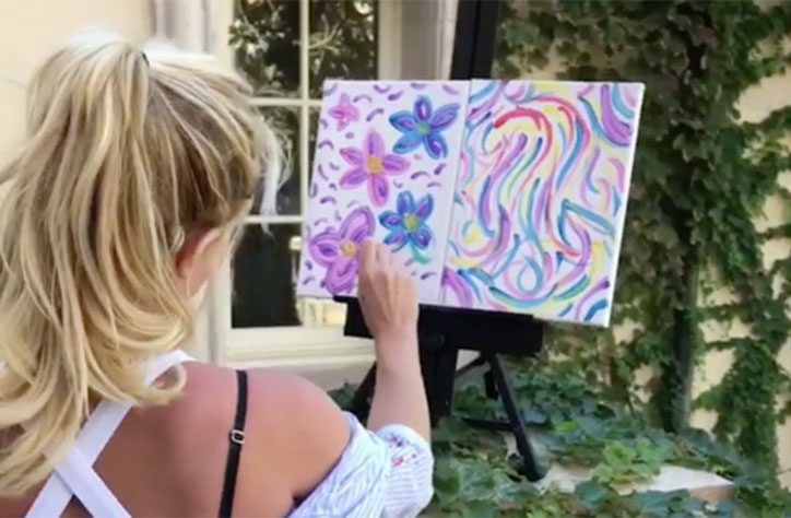 Britney Spears' painting auctioned for $10,000 to Robin Leach