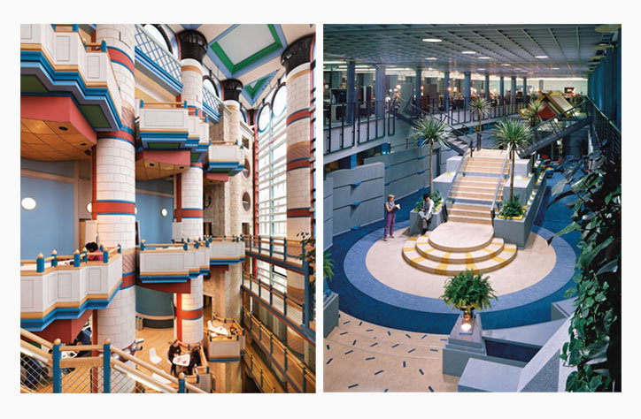 Britain’s most iconic postmodern buildings are a riot of colour and anti-function
